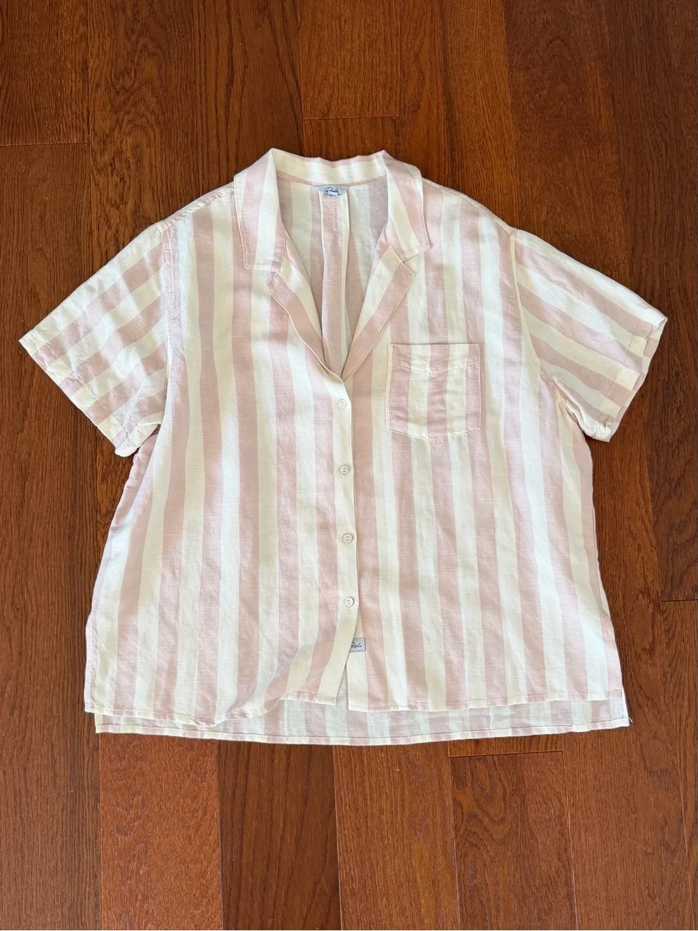 Rails Zuma Short Sleeve Shirt in Petal Stripe size L - Picture 7 of 10